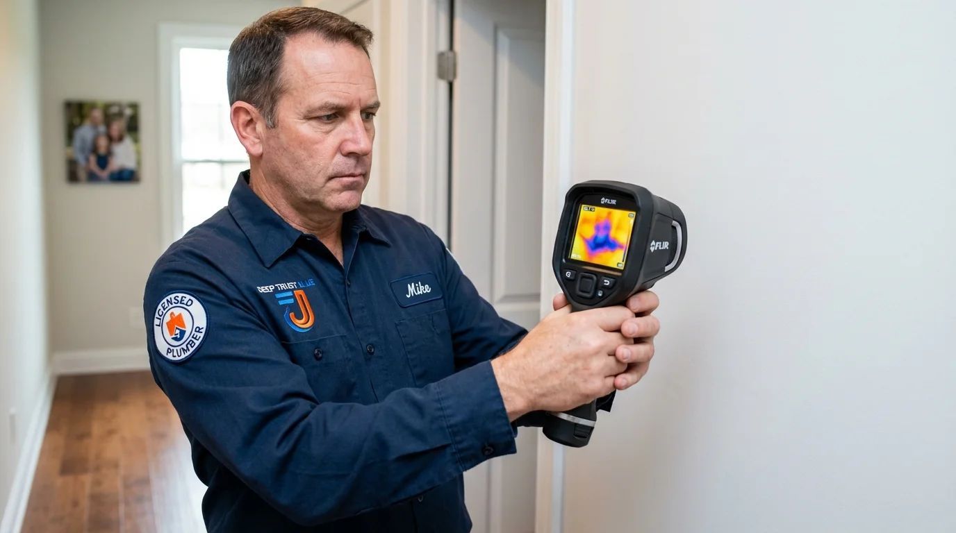 Thermal imaging leak detection by Johns Plumbing LLC in Lakeport